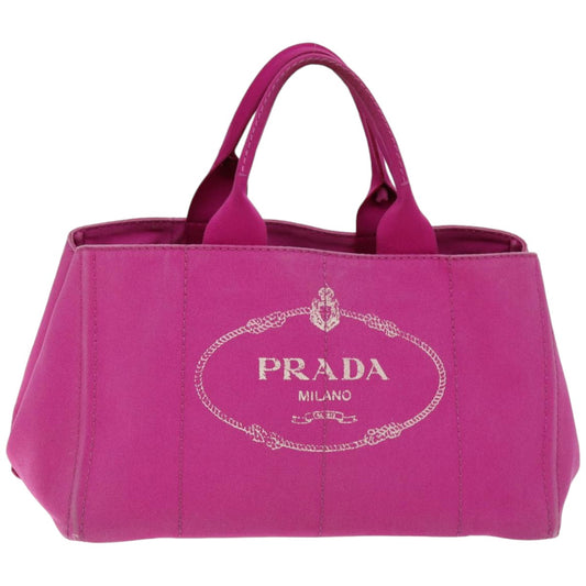 Prada Canapa stor lærreds håndtaske