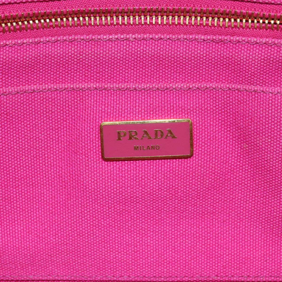 Prada Canapa Large Canvas Handbag