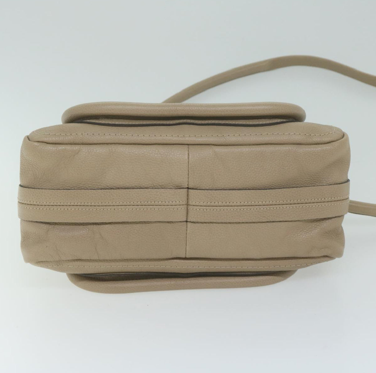 Chloe Leather Beige Handbag