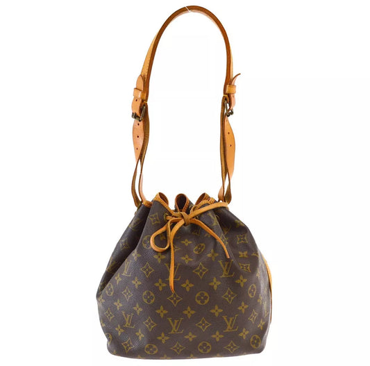 LOUIS VUITTON Petit Noe Monogram Drawstring Shoulderbag