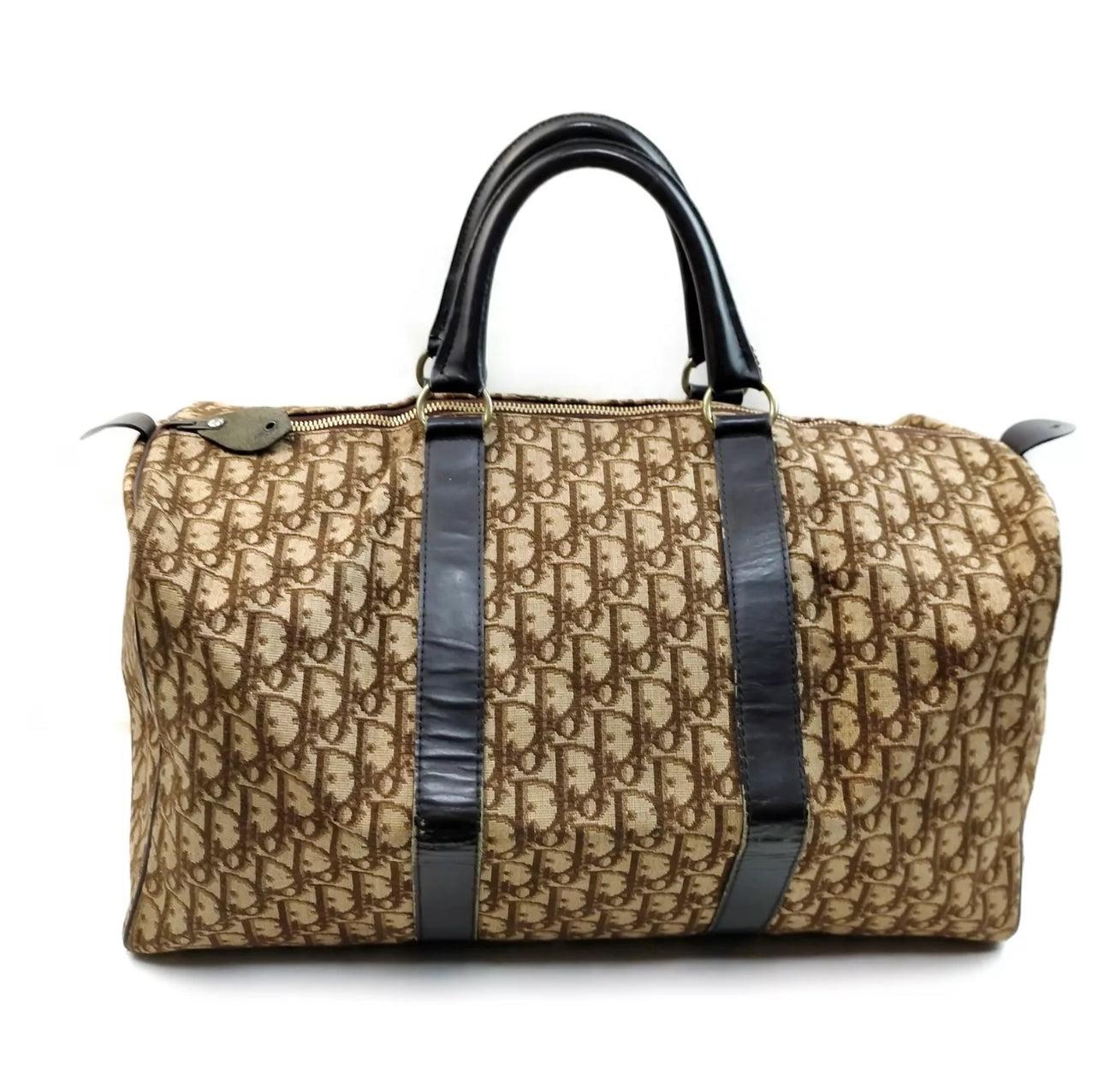 Dior Trotter Canvas Brown Monogram Boston rejsetaske