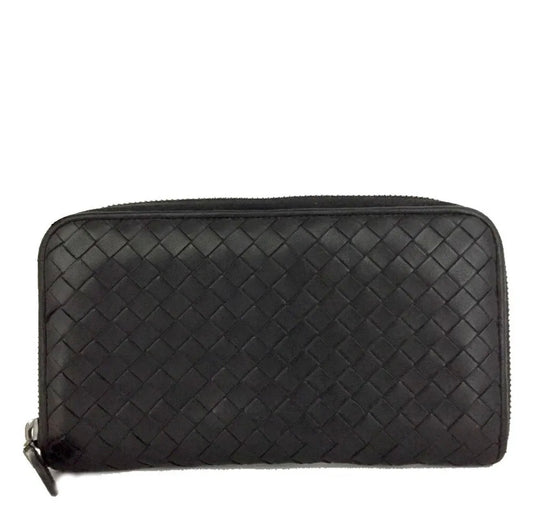 Bottega Veneta Intrecciato Lambskin Long Wallet