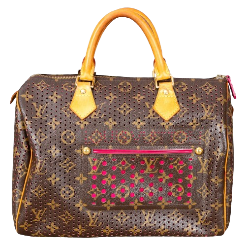 Louis Vuitton Perforerad Fuchsia Speedy 30