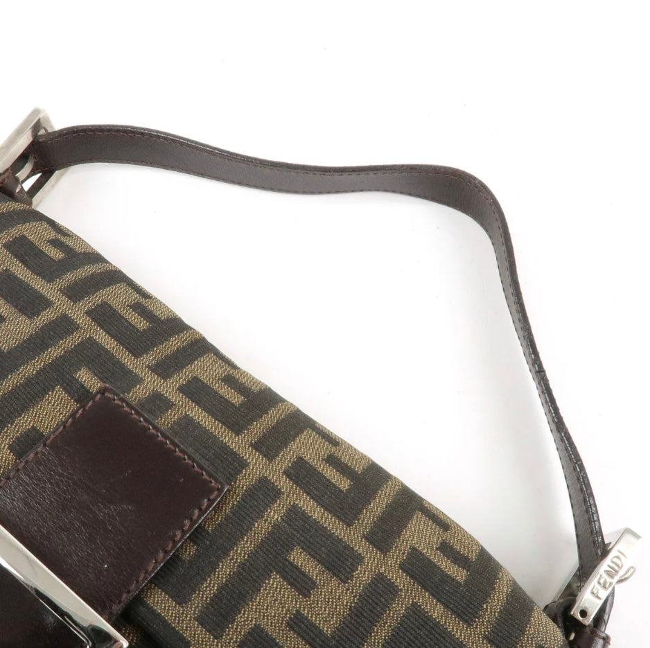 FENDI Baguette Canvas FF Monogram Shoulderbag