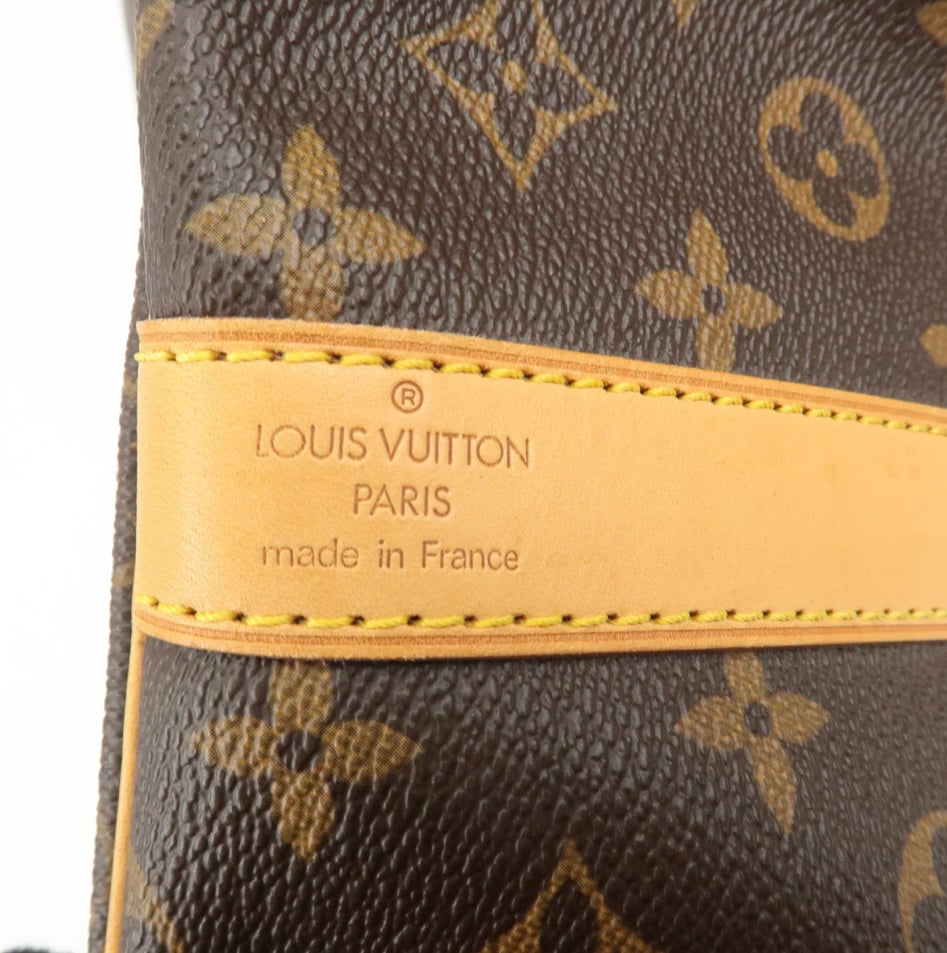 LOUIS VUITTON Keepall 55 Bandouliere Monogram Weekend Boston Travel Bag