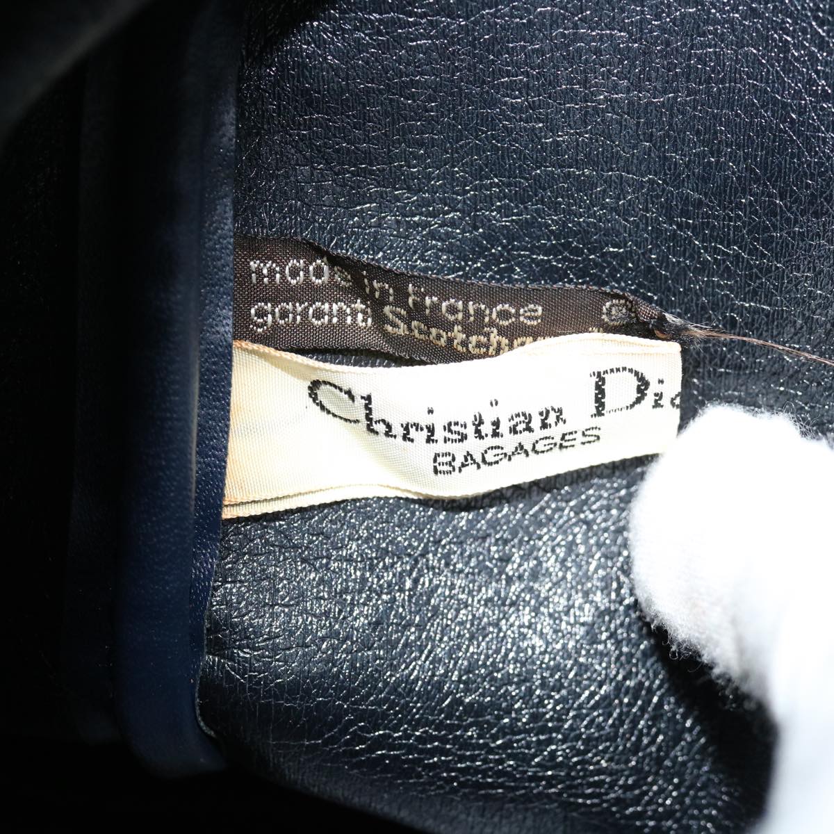 Dior Trotter Canvas Navy Monogram Handväska