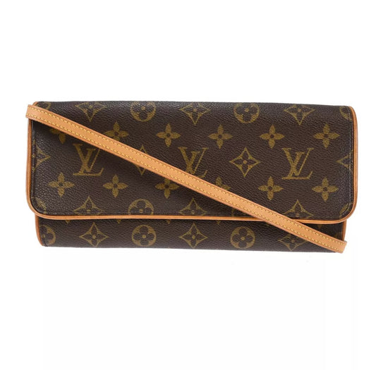 LOUIS VUITTON Pochette Twin GM Monogram Crossbody