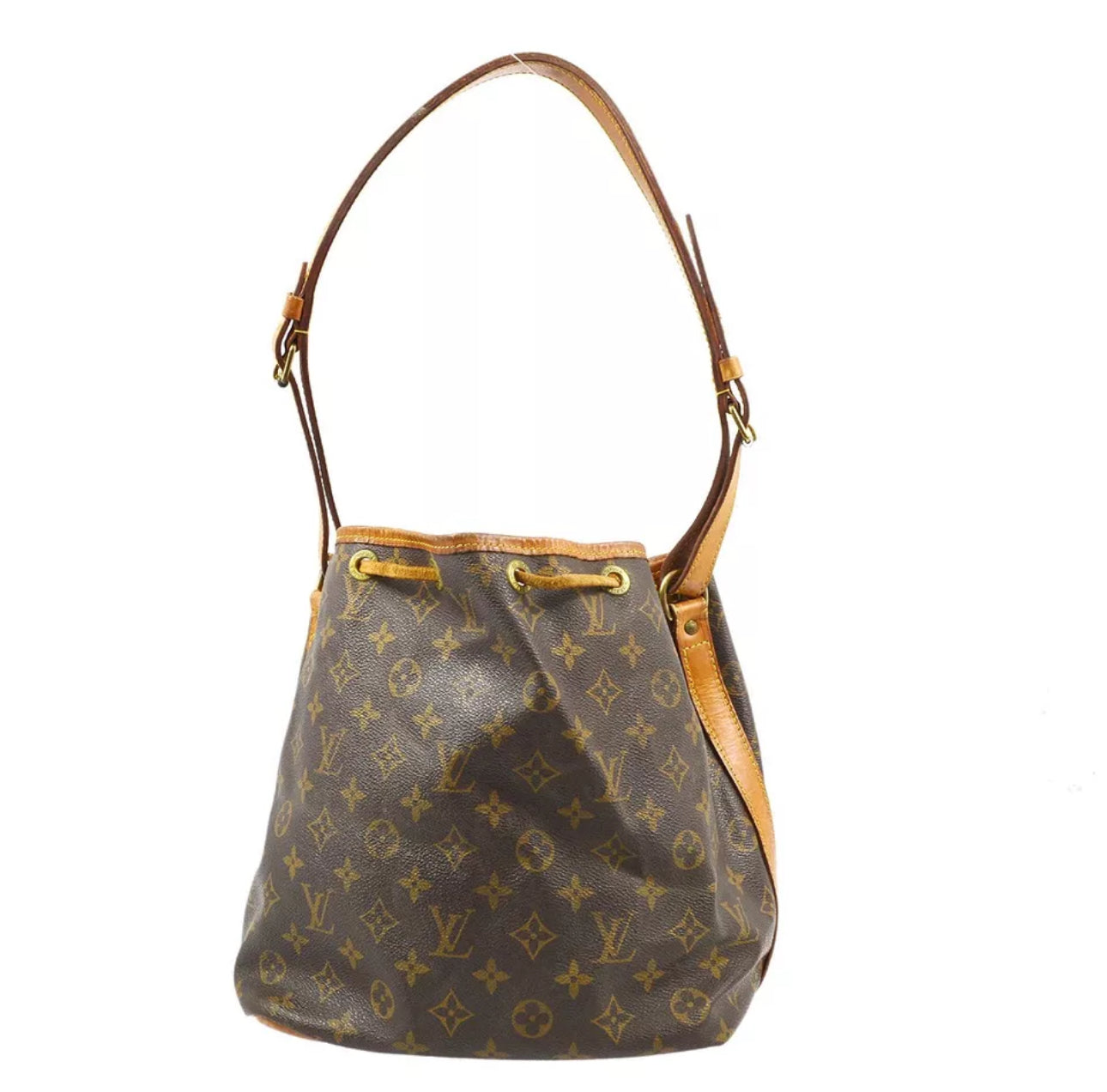 Louis Vuitton Petit Noe Monogram Skuldertaske med snoretræk