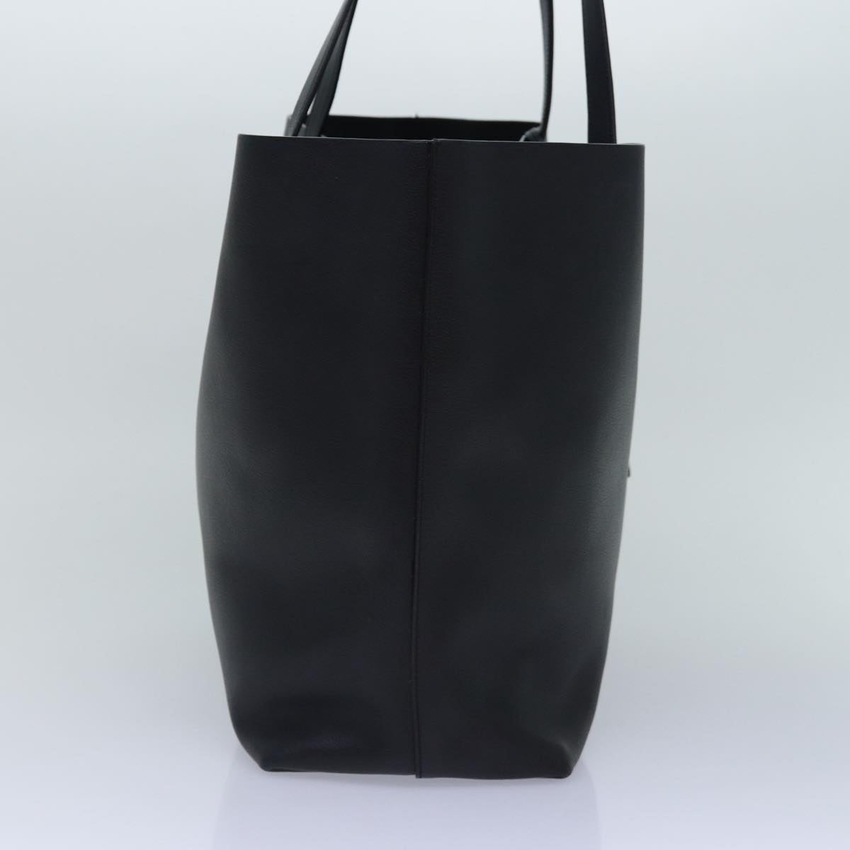 YSL E/W Black Shopping Leather Tote