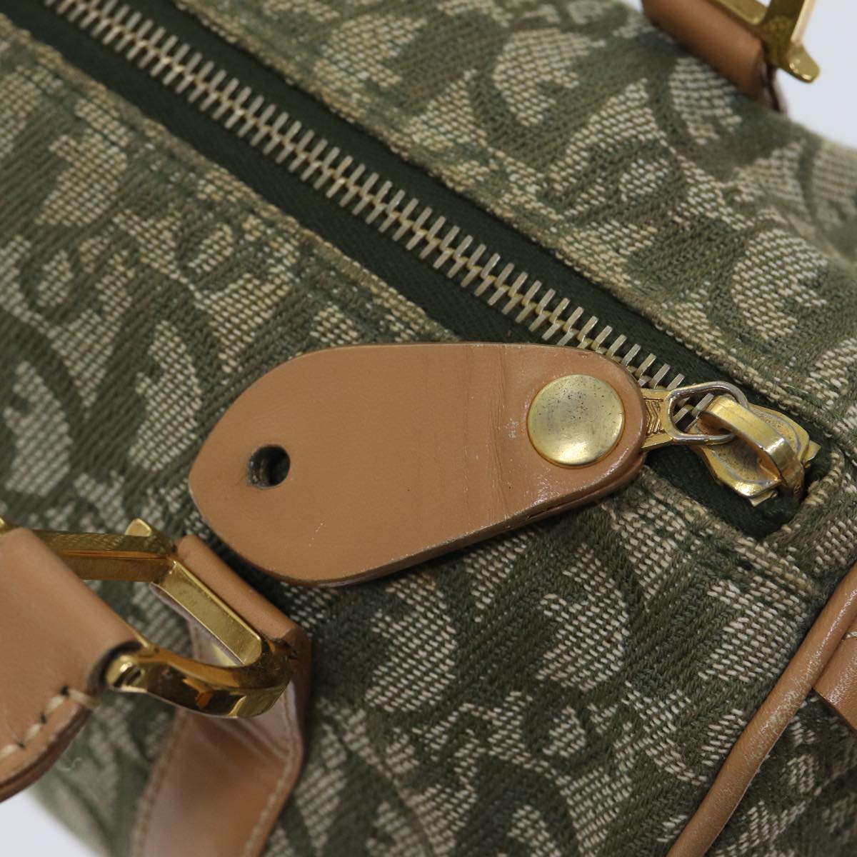 Dior Totter Canvas Khaki Monogram Handbag