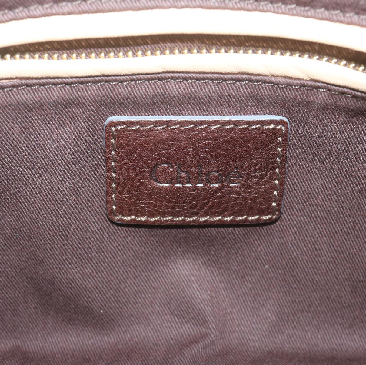 Chloe Leather Brown Handbag