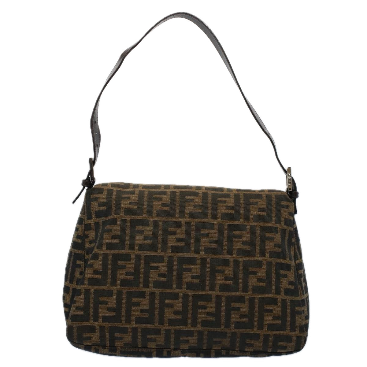 Fendi Zucca Canvas Mamma Baquette Shoulderbag