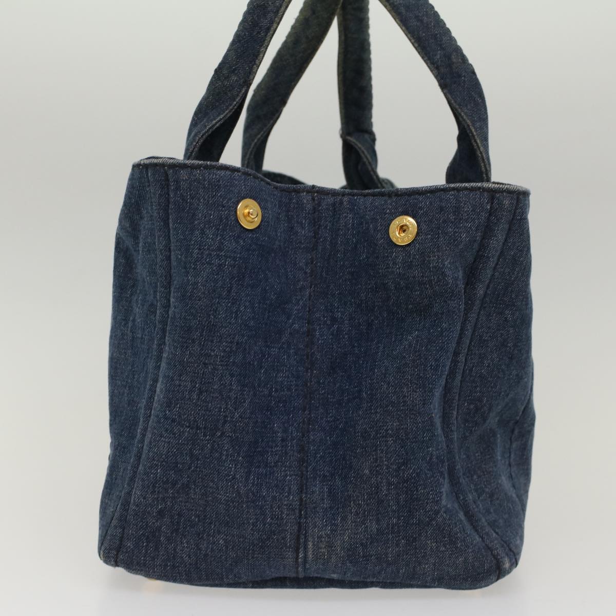 Prada Canapa Medium Denim håndtaske