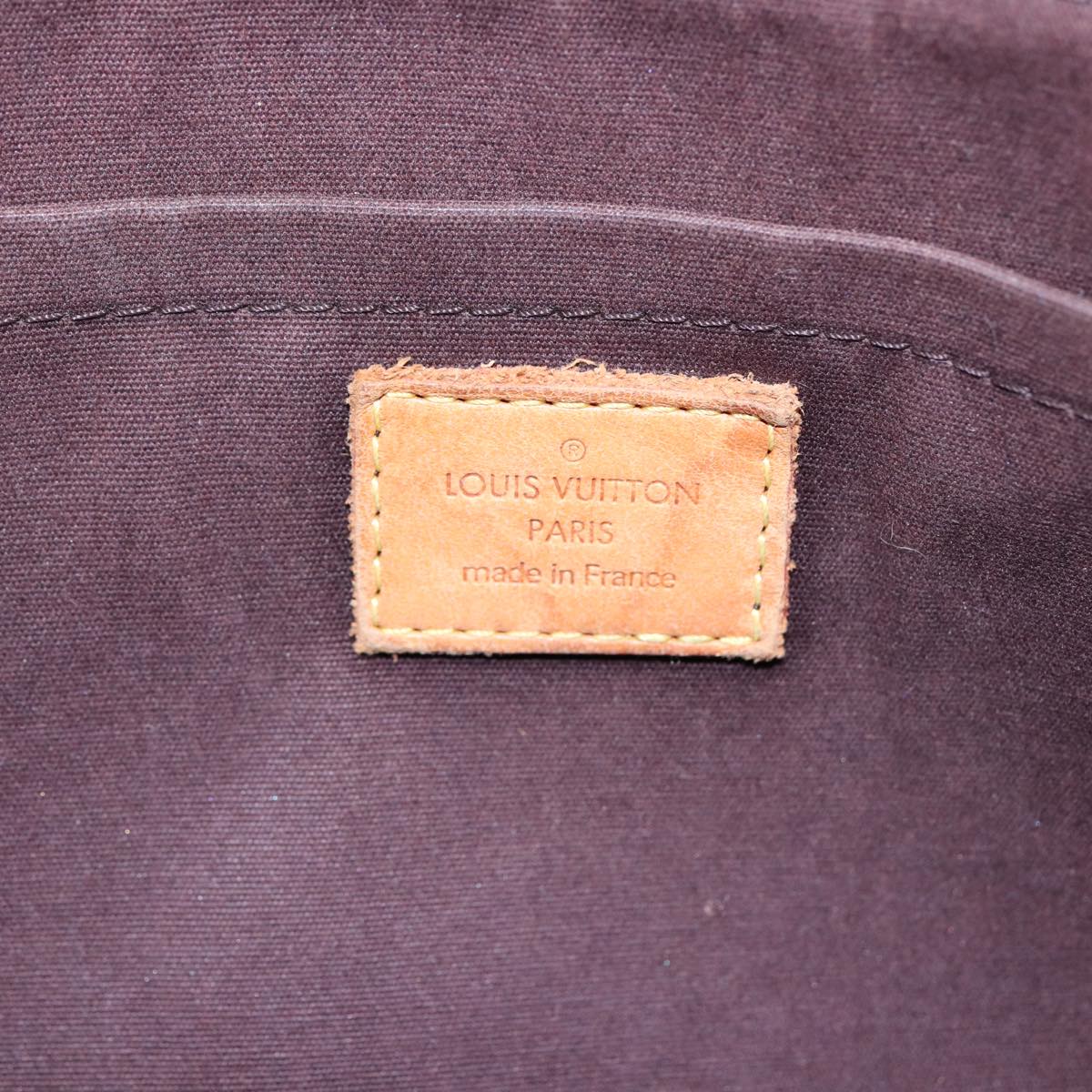 LOUIS VUITTON Burgundy Rosewood Avenue Vernis Amarante Monogram Shoulderbag