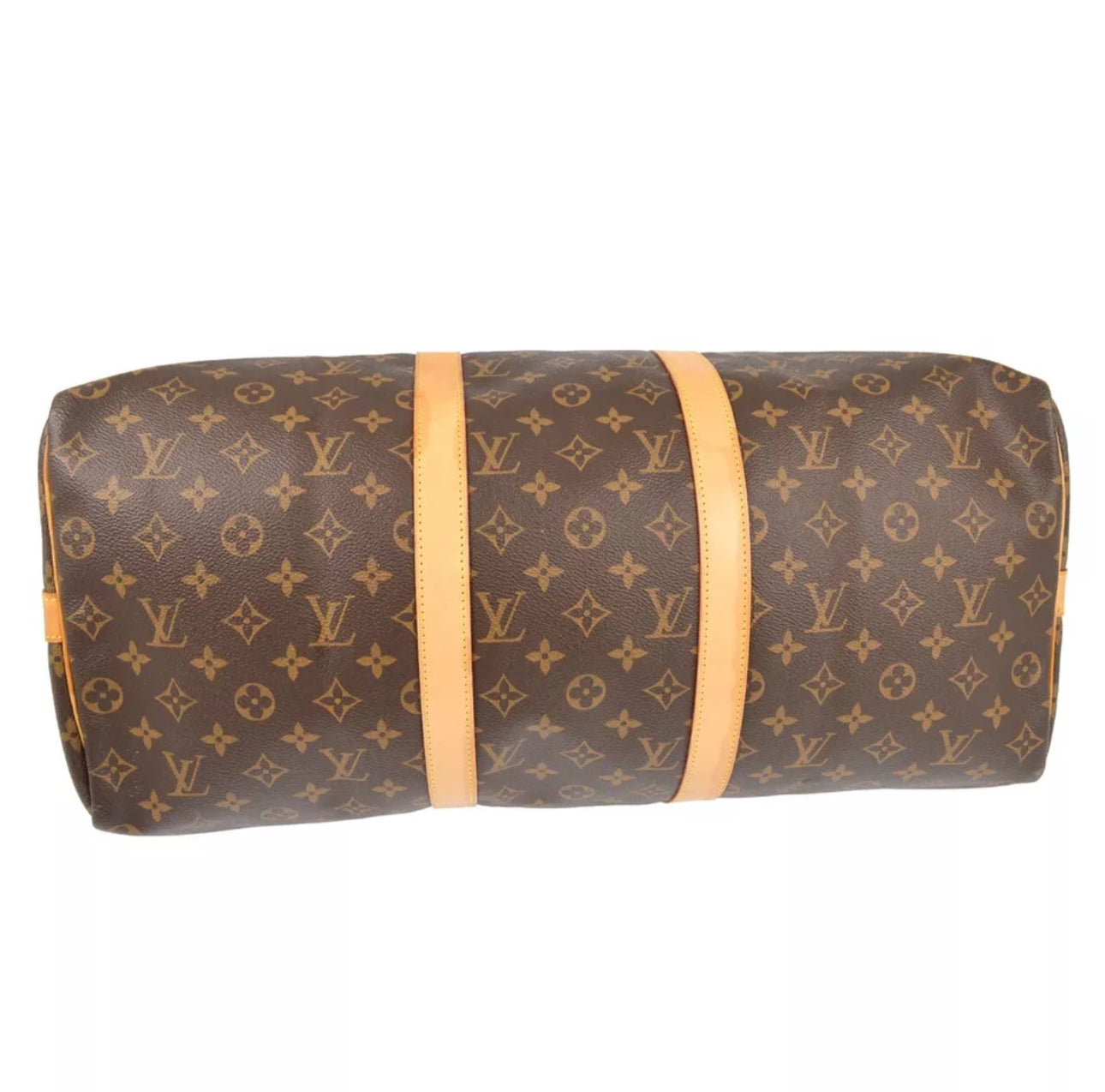 LOUIS VUITTON Keepall 50 Bandouliere Monogram Weekend Boston Travel Bag