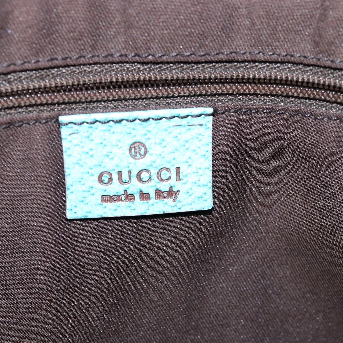 GUCCI Jackie Turquoise GG Monogram Canvas Shoulderbag