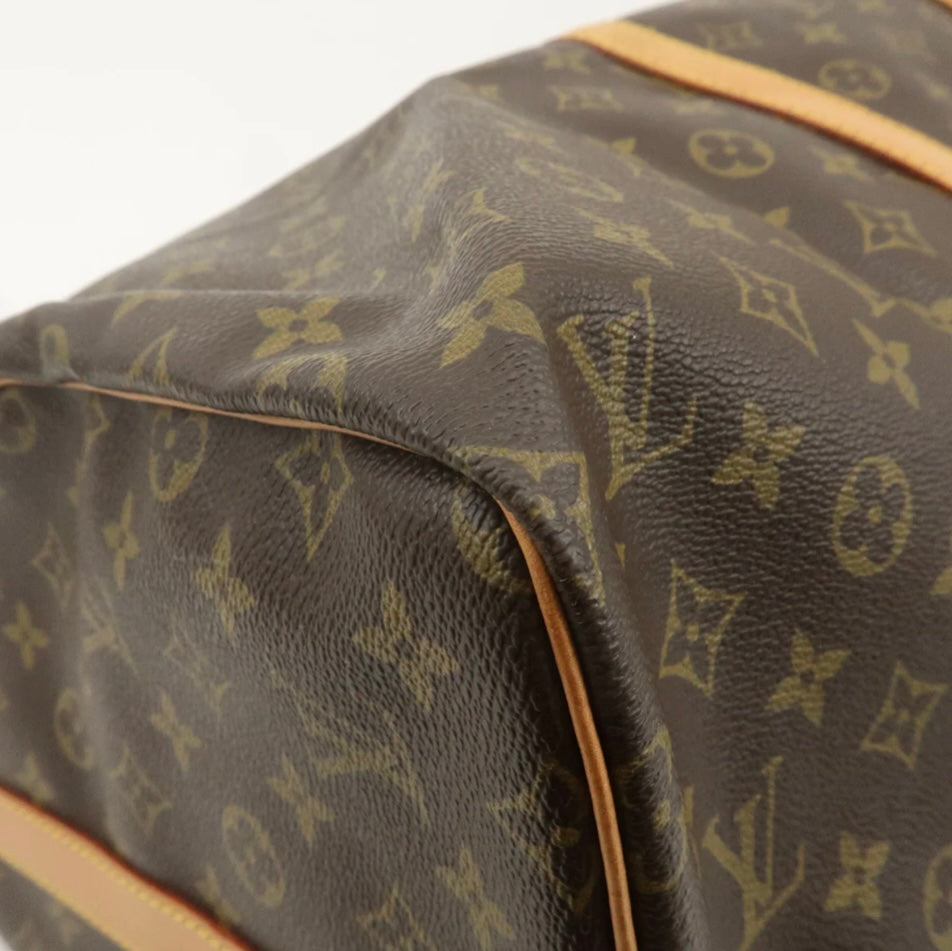 LOUIS VUITTON Keepall 55 Bandouliere Monogram Weekend Boston Travel Bag