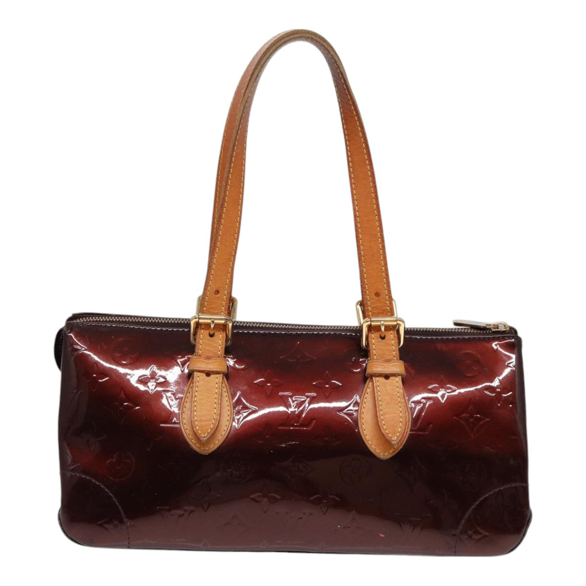 LOUIS VUITTON Burgundy Rosewood Avenue Vernis Amarante Monogram Shoulderbag