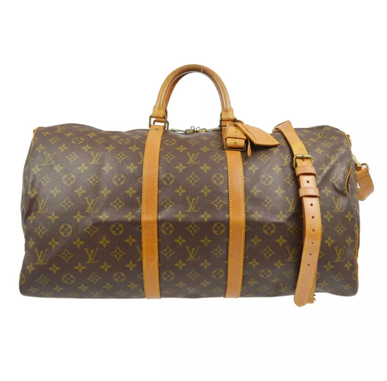 Louis Vuitton Keepall 55 Bandouliere Monogram Boston resväska