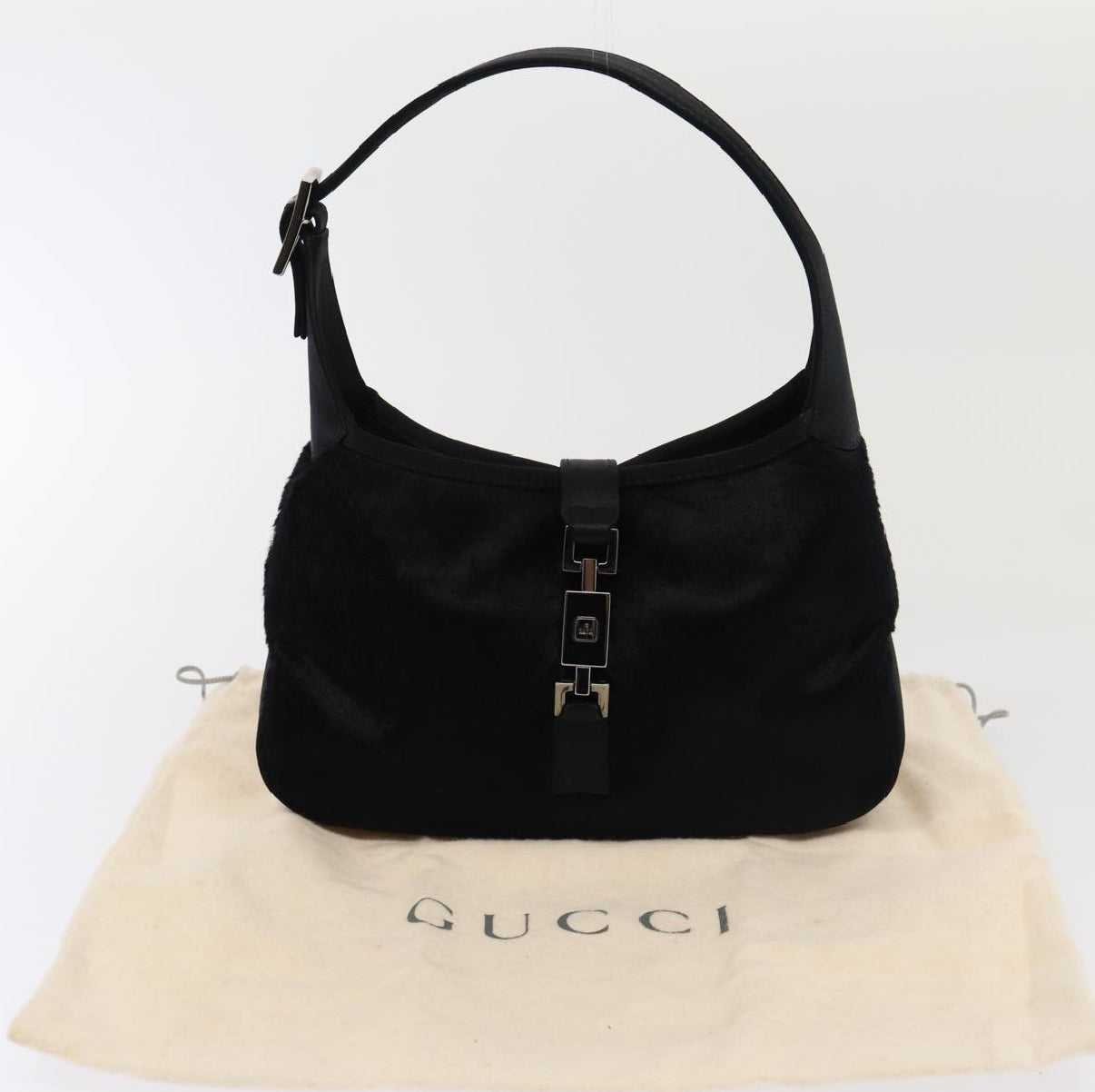 Gucci Mini Jackie Limited Edition Black Fur Shoulderbag