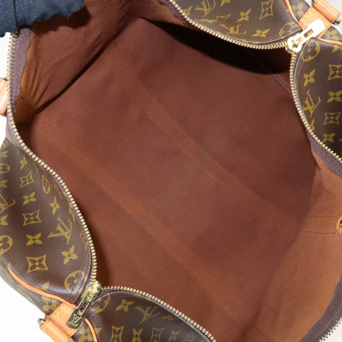 LOUIS VUITTON Keepall 50 Bandouliere Monogram Weekend Boston Travel Bag