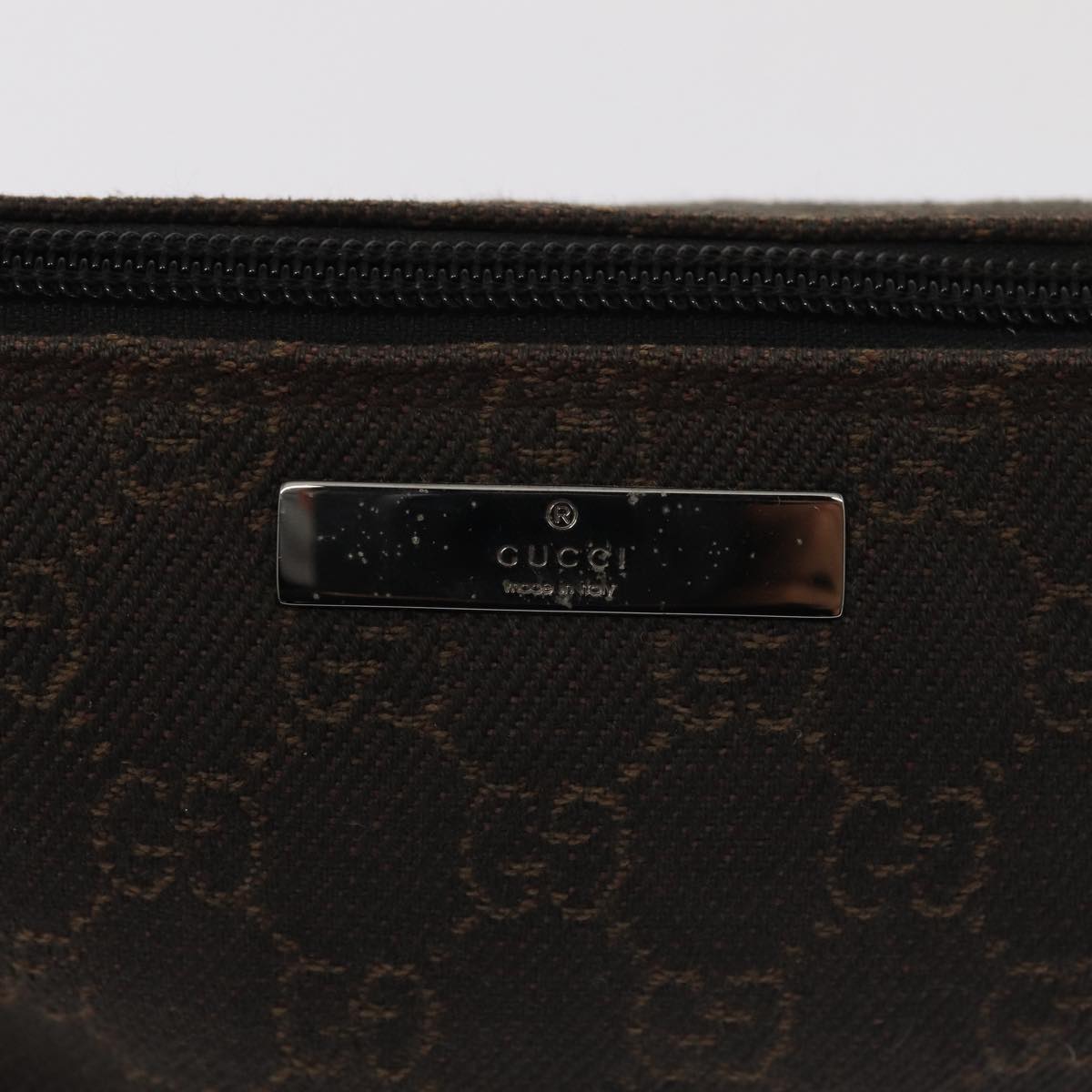 GUCCI Boat Pochette GG Monogram Handbag