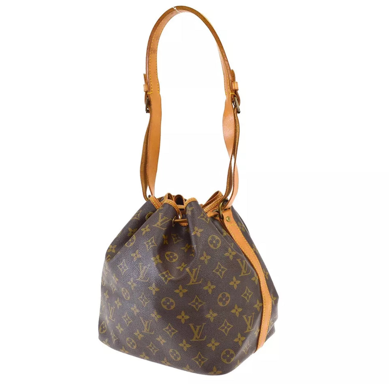 LOUIS VUITTON Petit Noe Monogram Drawstring Shoulderbag