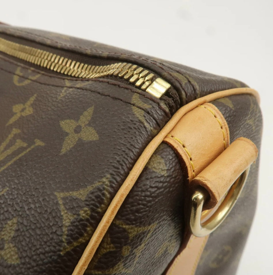 LOUIS VUITTON Keepall 55 Bandouliere Monogram Weekend Boston Travel Bag