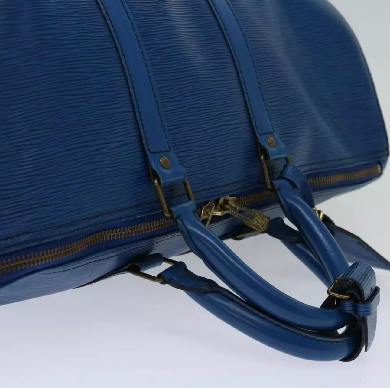 Louis Vuitton Blue Epi Keepall 45