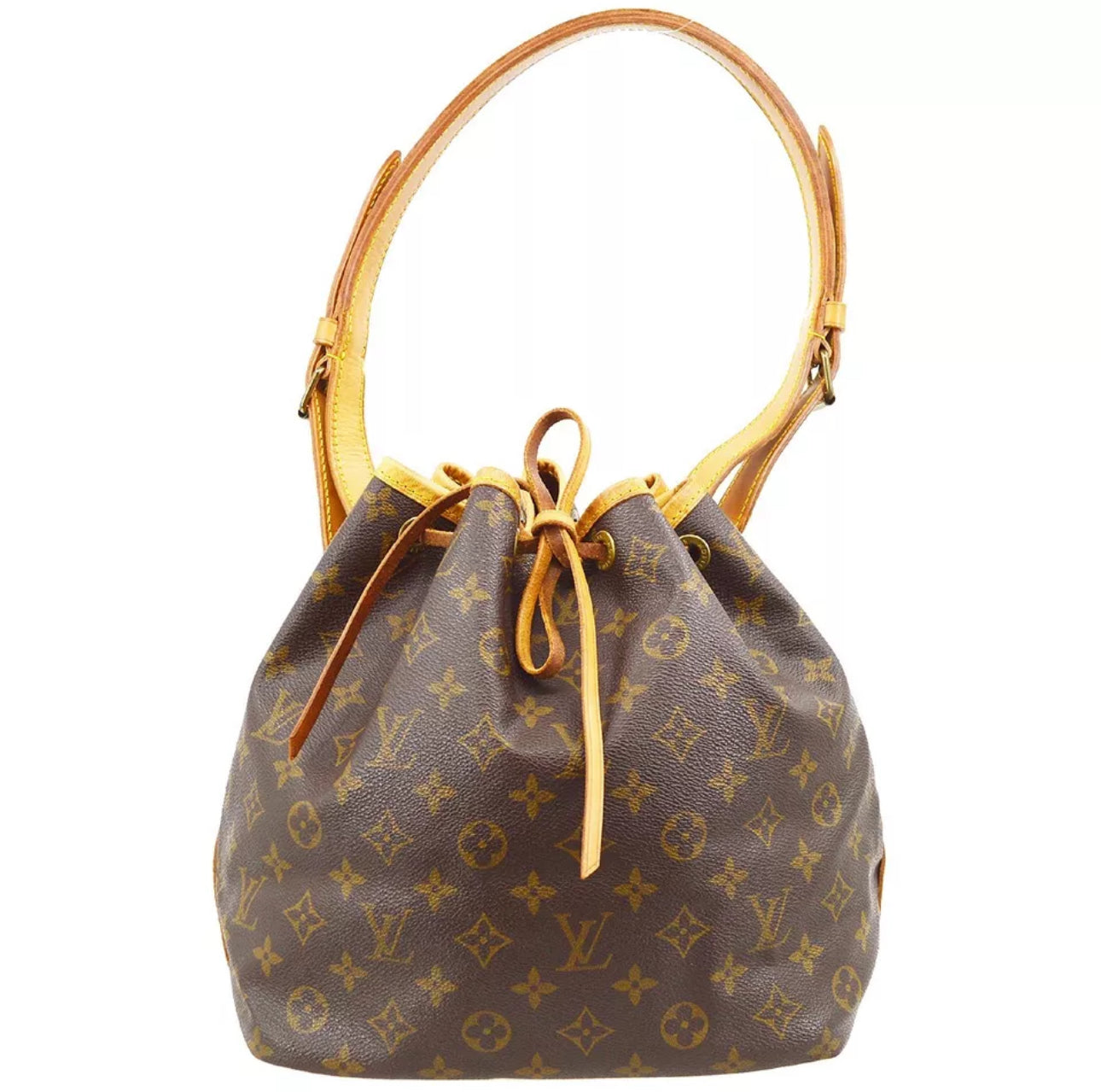 Louis Vuitton Petit Noe Monogram Skuldertaske med snoretræk