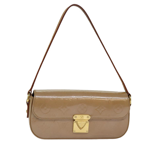 LOUIS VUITTON Vernis Malibu Pochette Street Bag Monogram Noisette