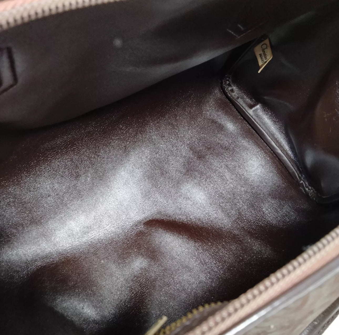 Dior Brown Brown Monogram Boston håndtaske