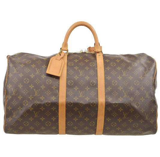 Louis Vuitton Keepall 55 Monogram Weekend Boston Travel Bag