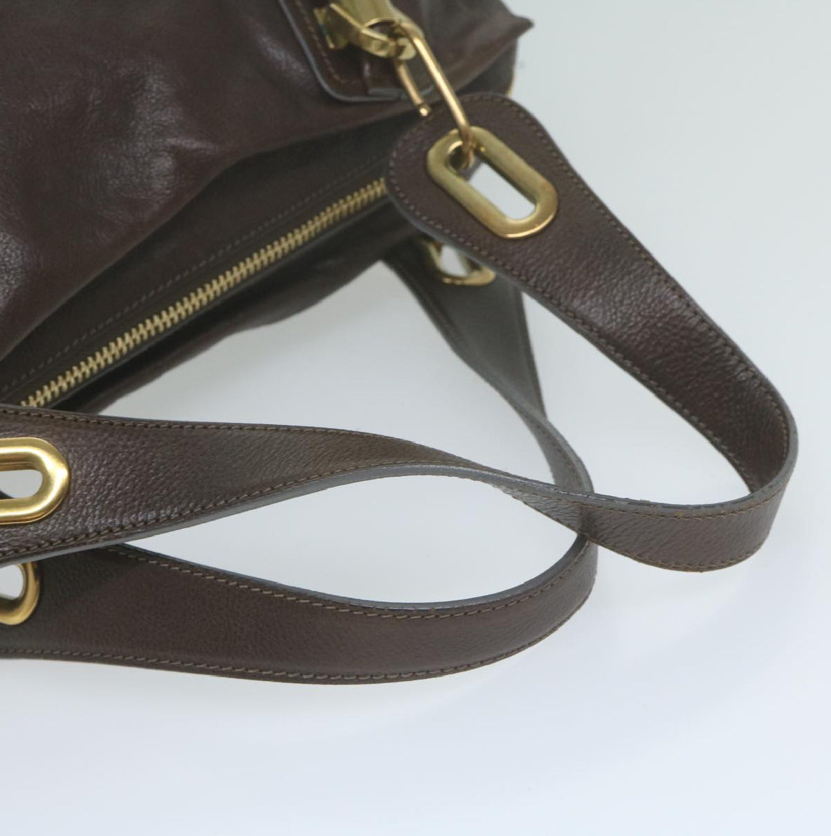 Chloe Leather Brown Handbag