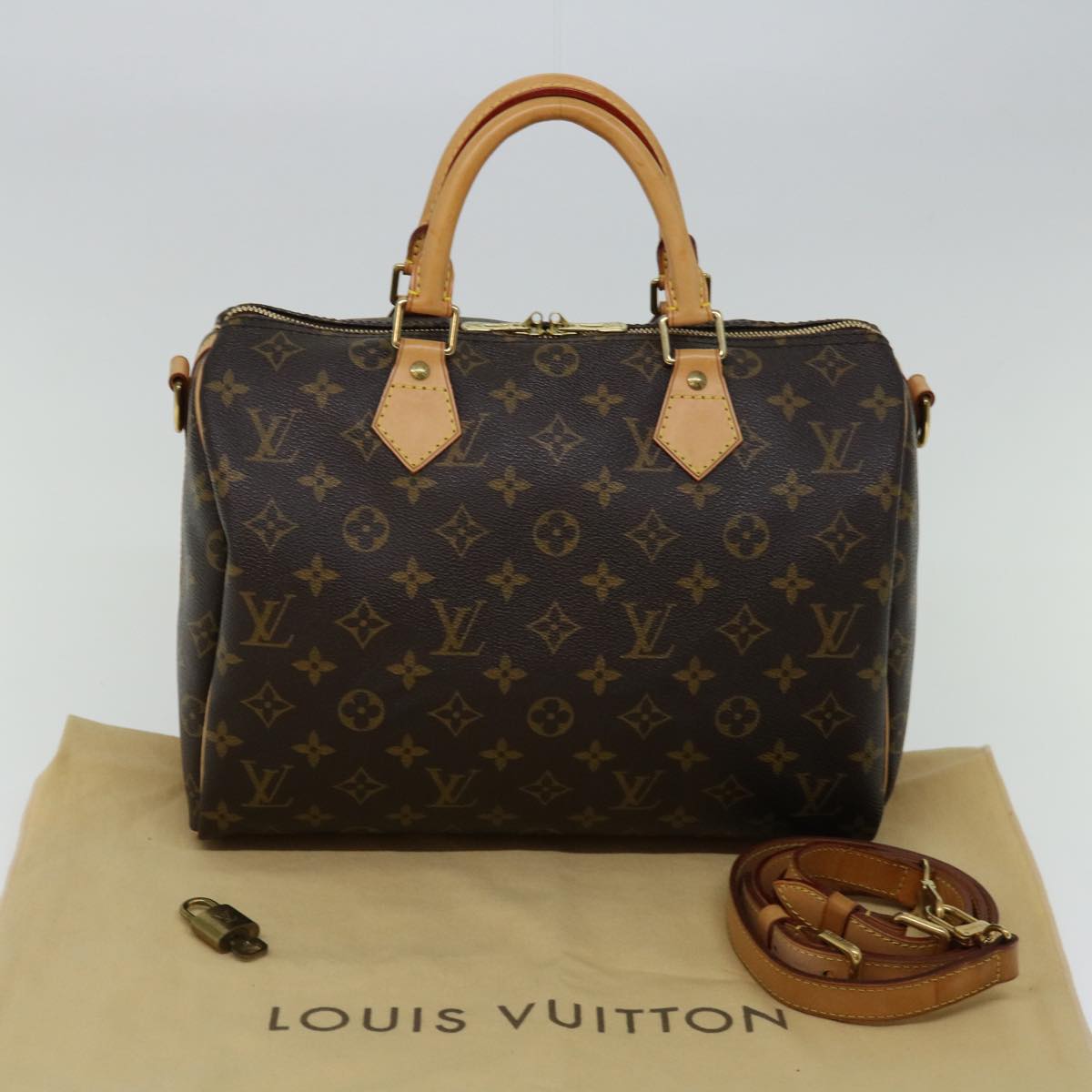 LOUIS VUITTON Speedy 30 Bandouliere Monogram Handbag