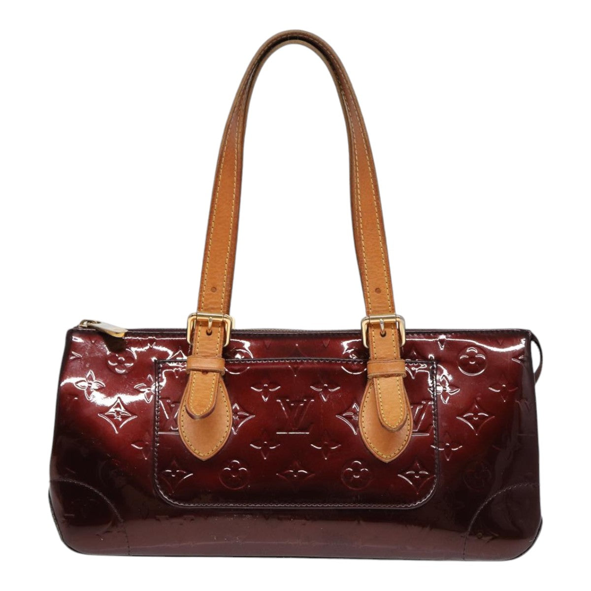 LOUIS VUITTON Burgundy Rosewood Avenue Vernis Amarante Monogram Shoulderbag