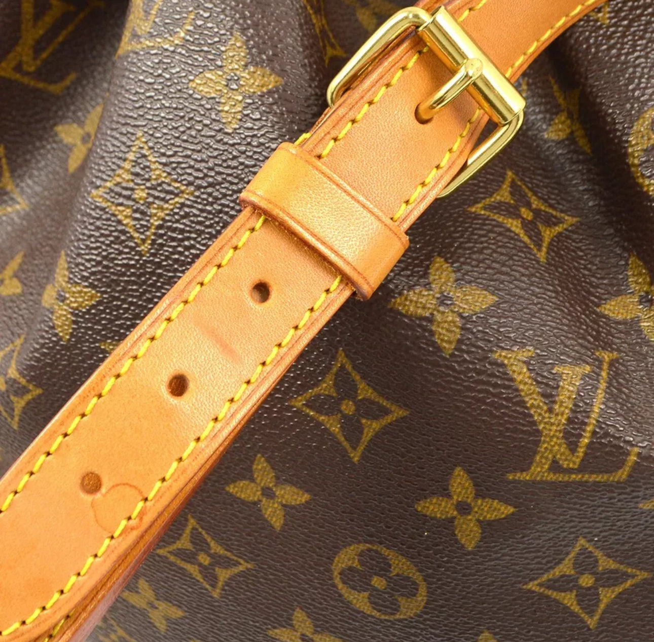 Louis Vuitton Petit Noe Monogram Skuldertaske med snoretræk