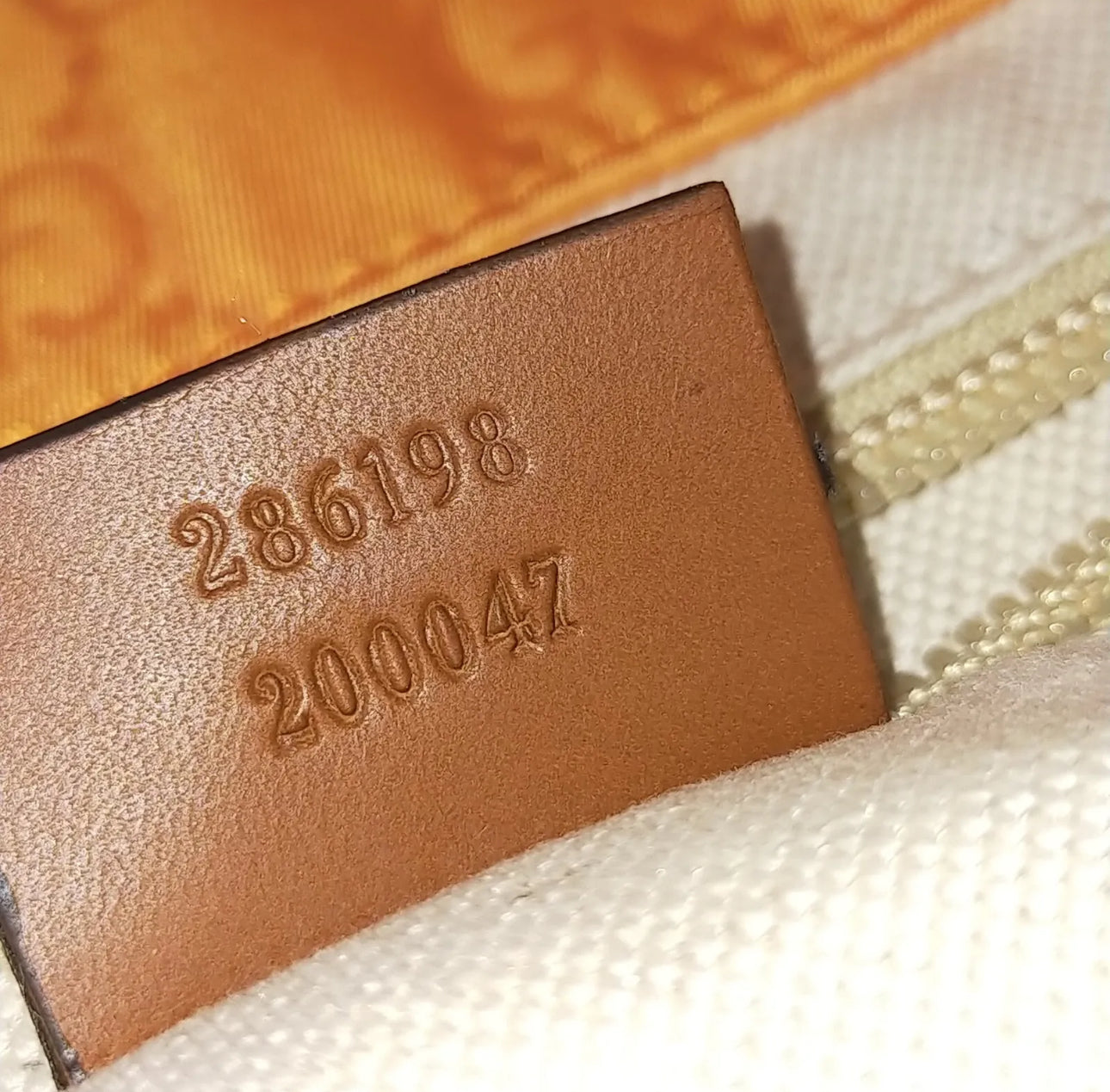 Gucci Orange Nylon Tote