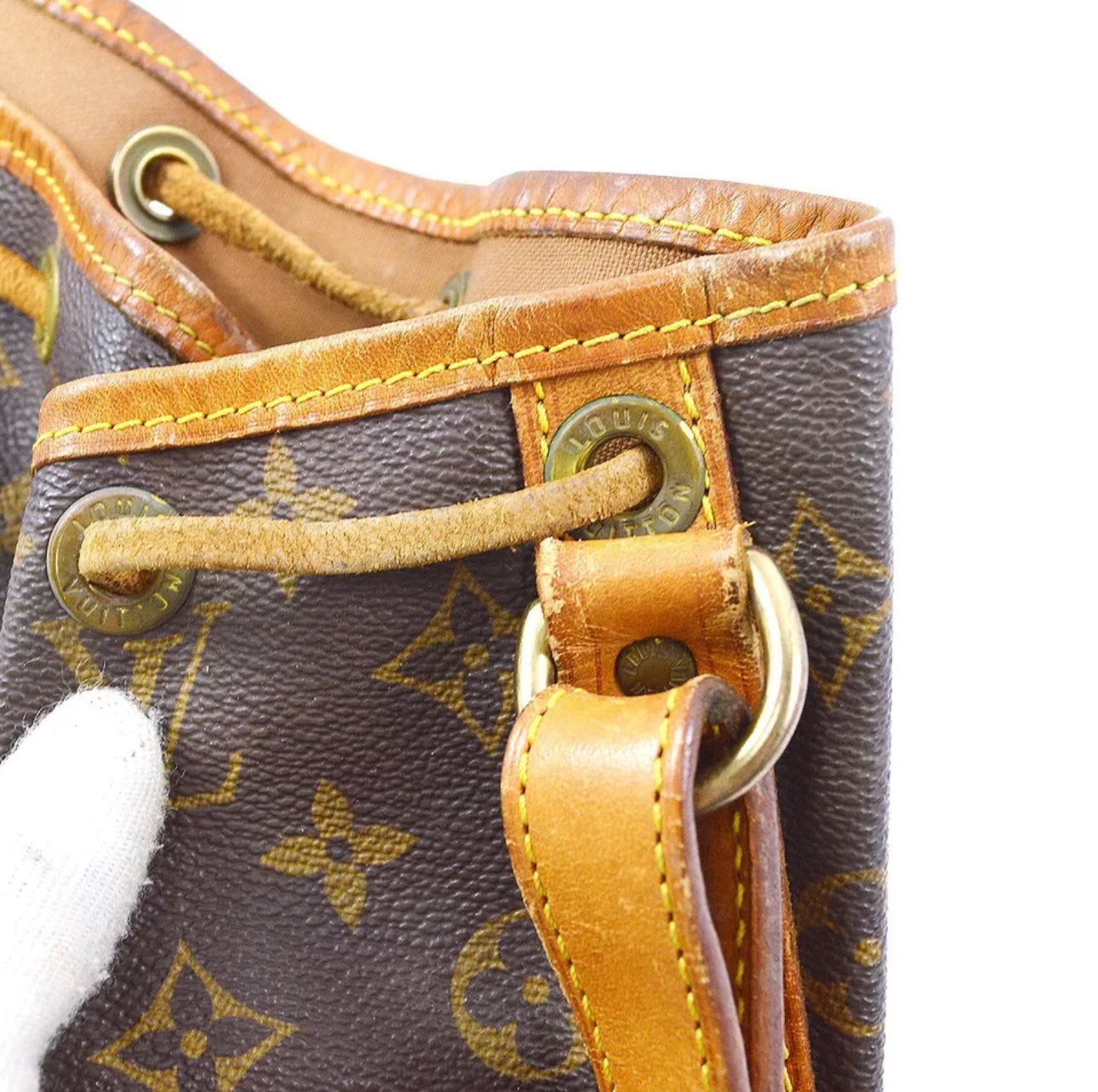 Louis Vuitton Petit Noe Monogram Skuldertaske med snoretræk