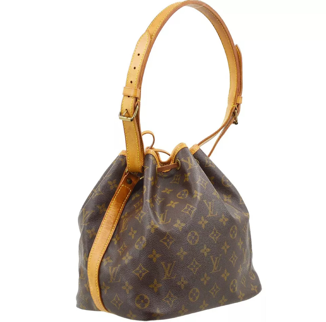 Louis Vuitton Petit Noe Monogram Skuldertaske med snoretræk