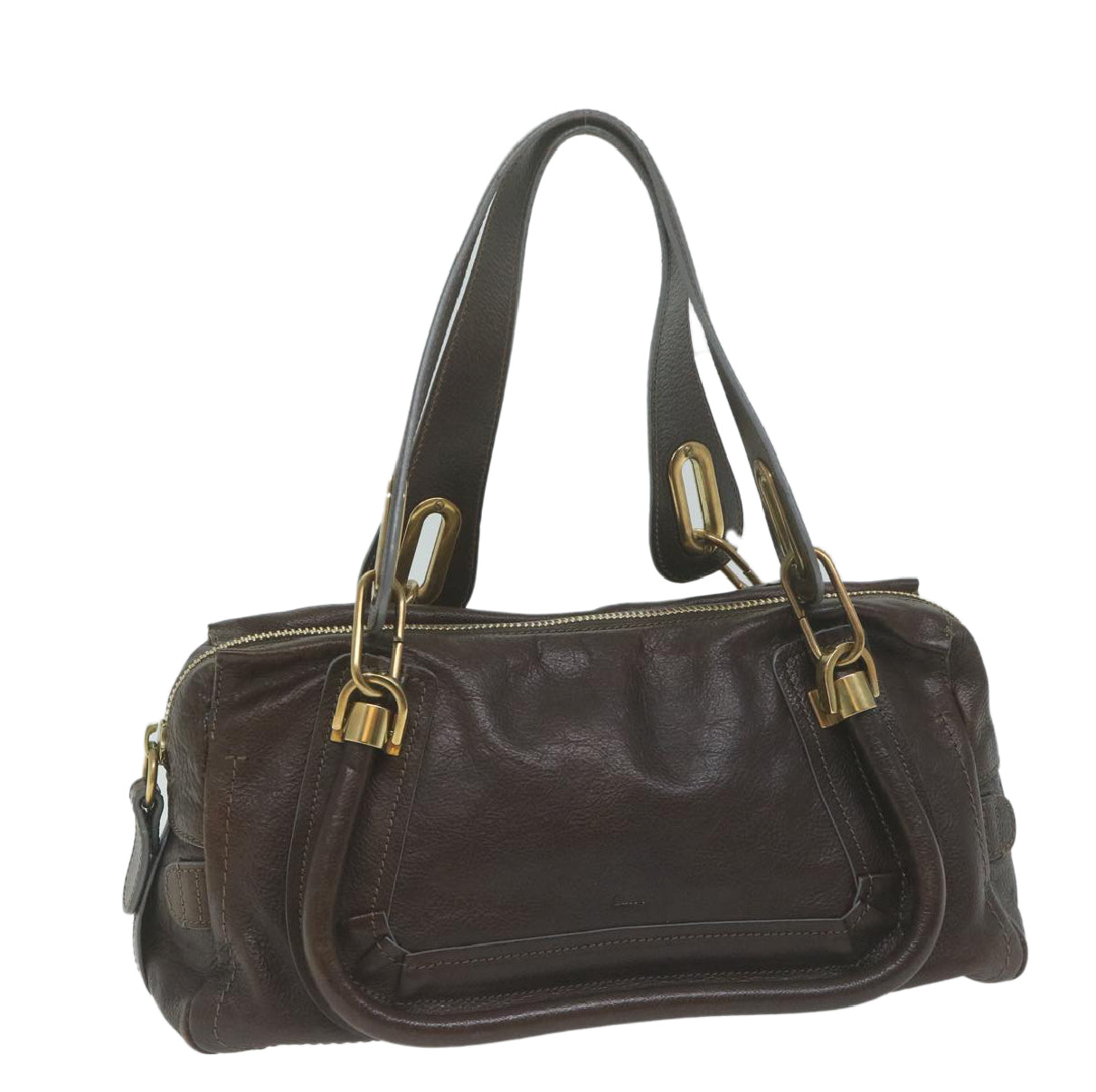 Chloe Leather Brown Handbag