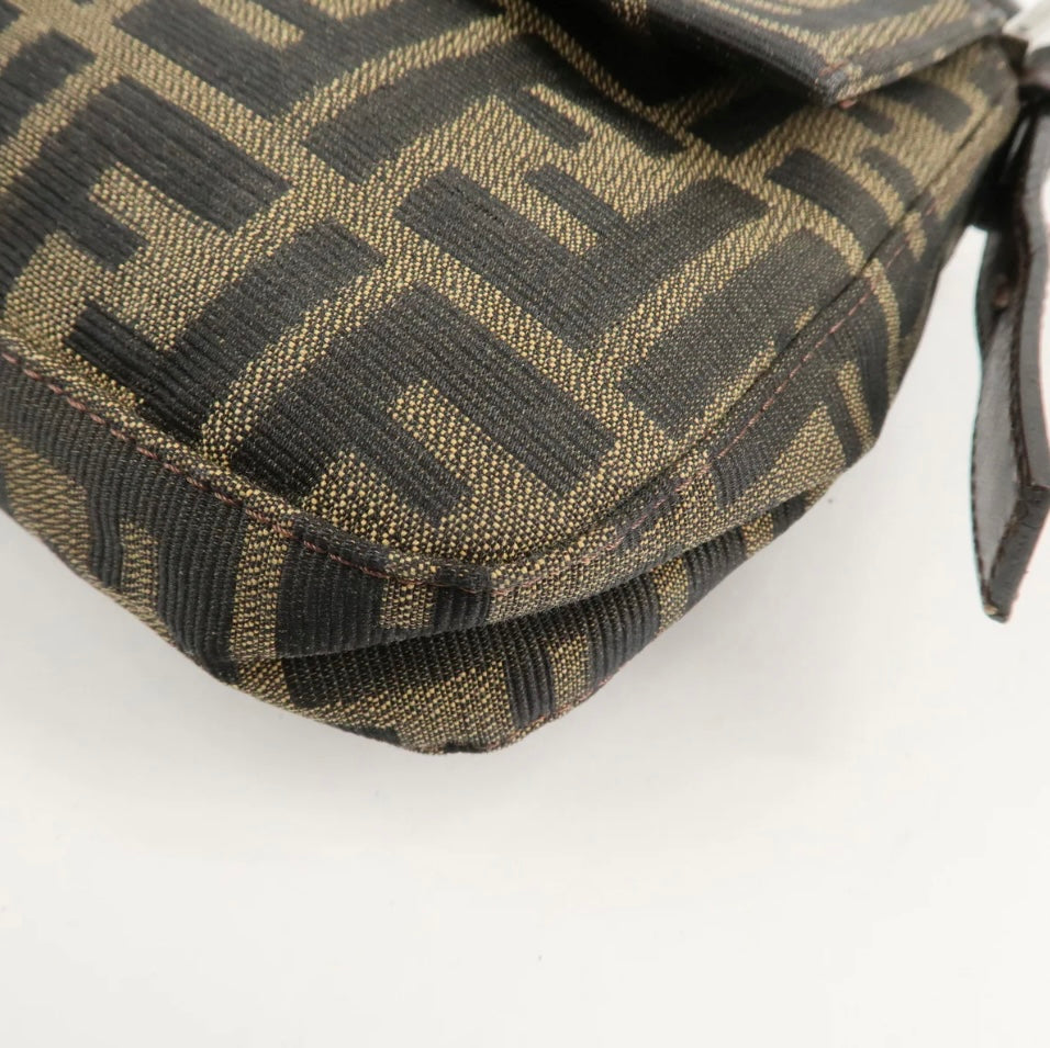 FENDI Baguette Canvas FF Monogram Shoulderbag