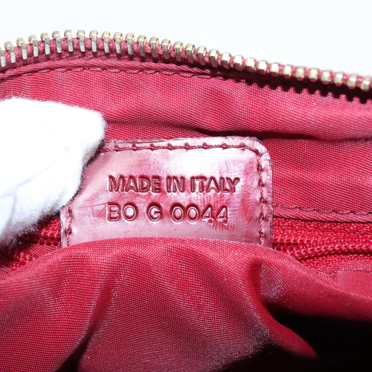 DIOR Trotter Red Canvas Monogram Bowling Handbag