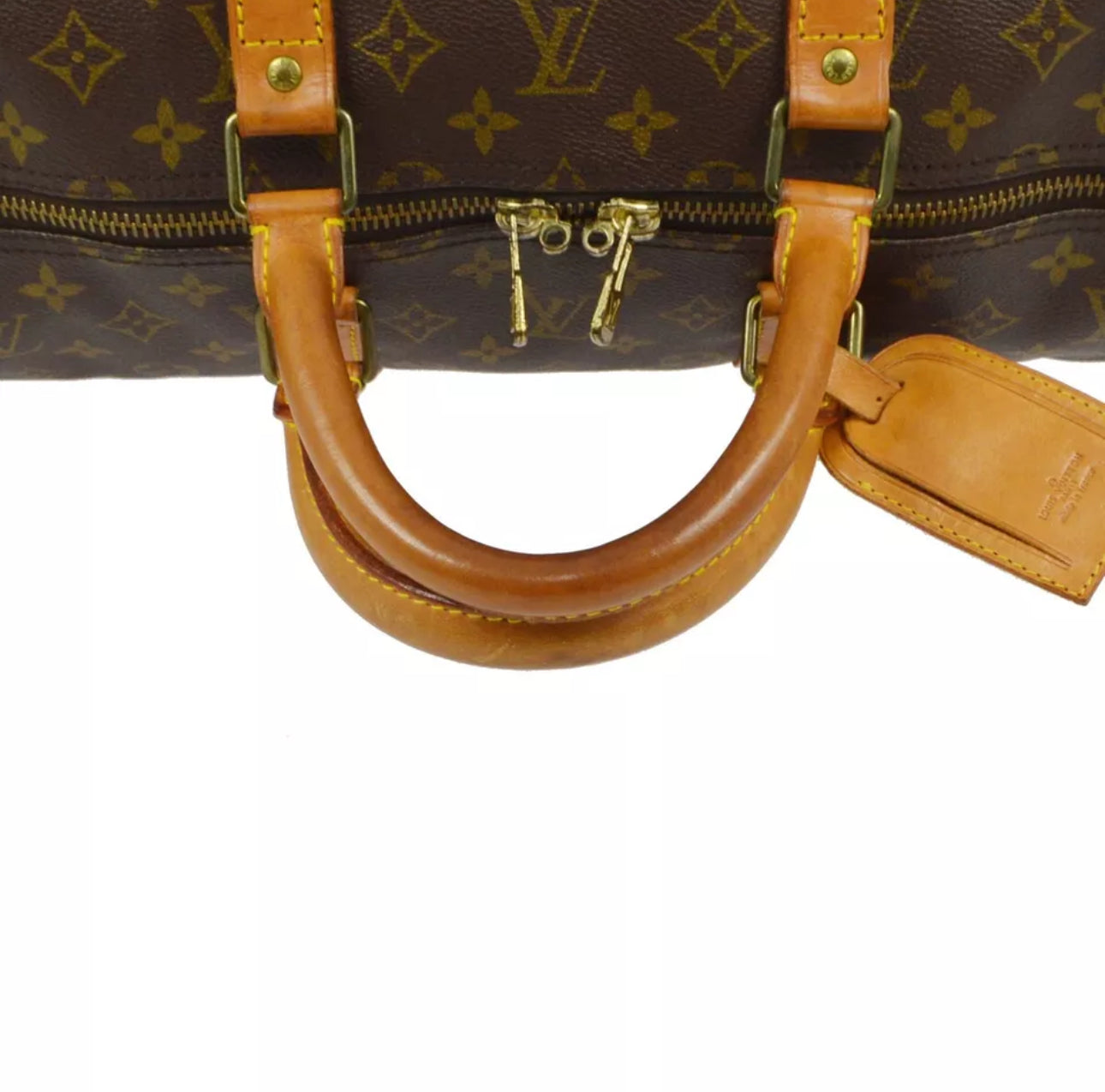 Louis Vuitton Keepall 55 Bandouliere Monogram Weekend Boston Travel Bag