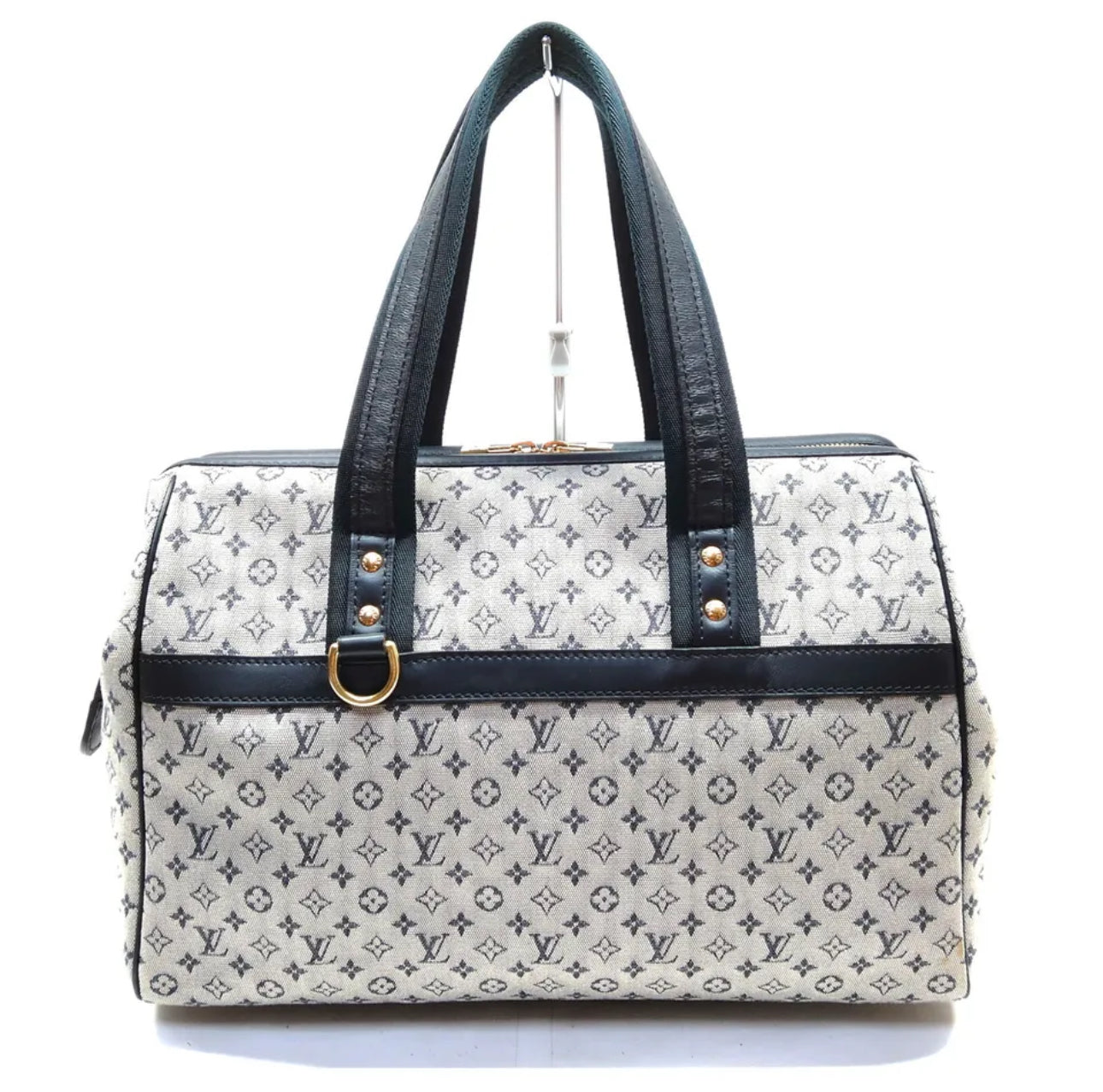 Louis Vuitton Josephine GM Navy Mini Monogram Handbag