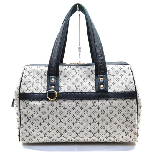 Louis Vuitton Josephine GM Navy Mini Monogram Handbag