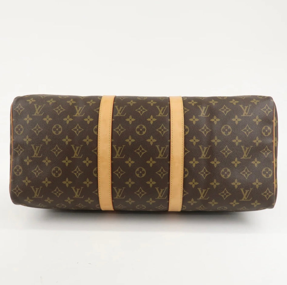 LOUIS VUITTON Keepall 50 Monogram Weekend Boston Travel Bag