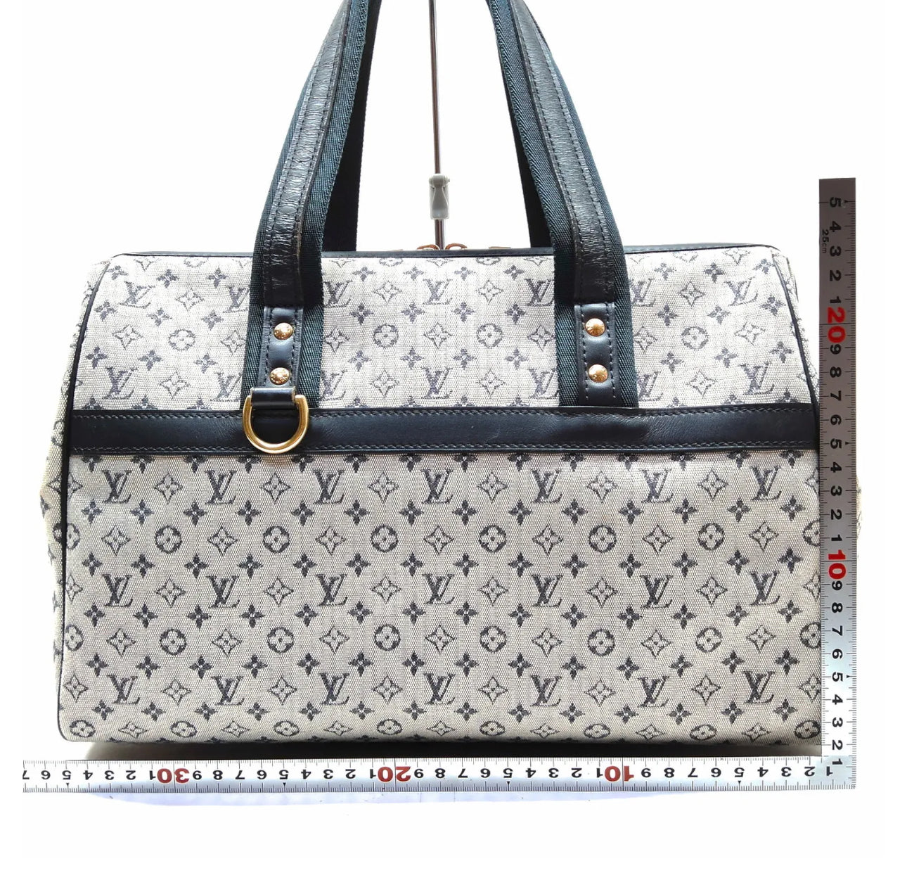 Louis Vuitton Josephine GM Navy Mini Monogram Handbag