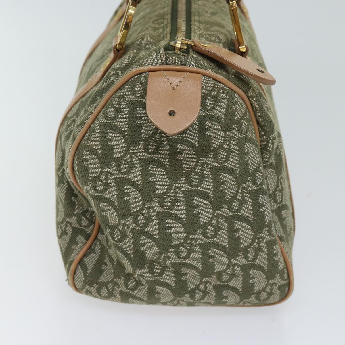 Dior Totter Canvas Khaki Monogram Handväska