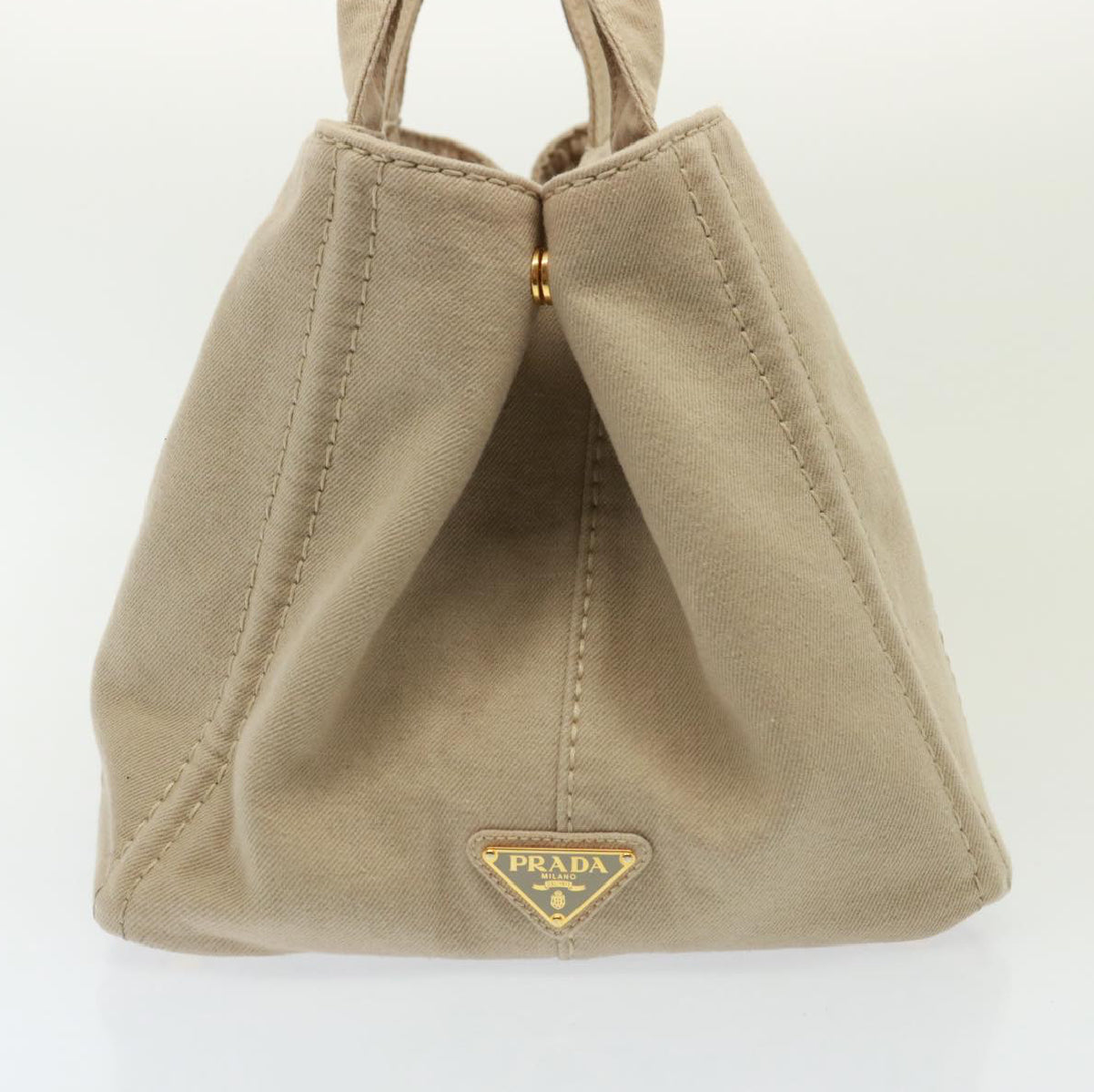 Prada Canapa Large Canvas Handbag